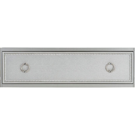 Avondole Silver Modern Traditional Wood And Engineered Wood Vanity Dresser With Mirror - Ella Furniture