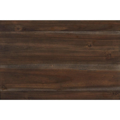 Parnell Rustic Cherry Modern Acacia Veneer Wood And Engineered Wood King Panel Bed - Ella Furniture