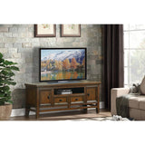 Frazier Park Brown Cherry Modern Traditional Solid Wood And Engineered Wood Tv Stand - Ella Furniture