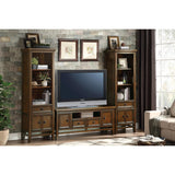 Frazier Park Brown Cherry Mindy Veneer Wood And Engineered Wood Side Pier 2 Upper Fixed Shelves - Ella Furniture