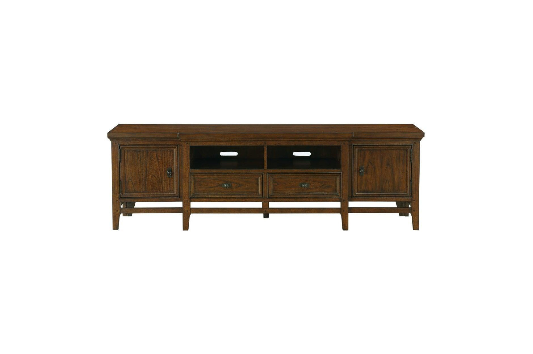 Frazier Park Brown Cherry Traditional Mindy Veneer Wood And Engineered Wood Grain Storage Tv Stand - Ella Furniture