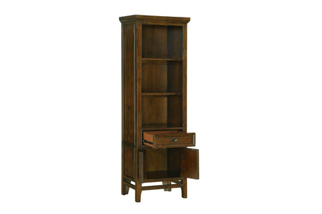 Frazier Park Brown Cherry Traditional Mindy Veneer Wood And Engineered Wood Storage Tv Stand - Ella Furniture