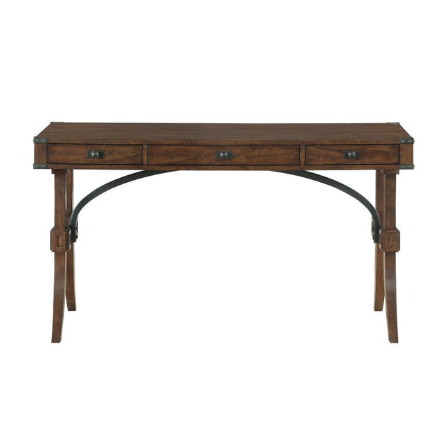 Frazier Park Brown Cherry Modern Traditinoal Mindy Veneer Wood And Engineered Wood Writing Desk - Ella Furniture