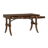 Frazier Park Brown Cherry Finish Traditional Mindy Veneer, Wood And Engineered Wood Writing Desk - Ella Furniture