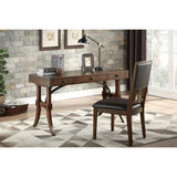 Frazier Park Brown Cherry Modern Traditinoal Mindy Veneer Wood And Engineered Wood Writing Desk - Ella Furniture