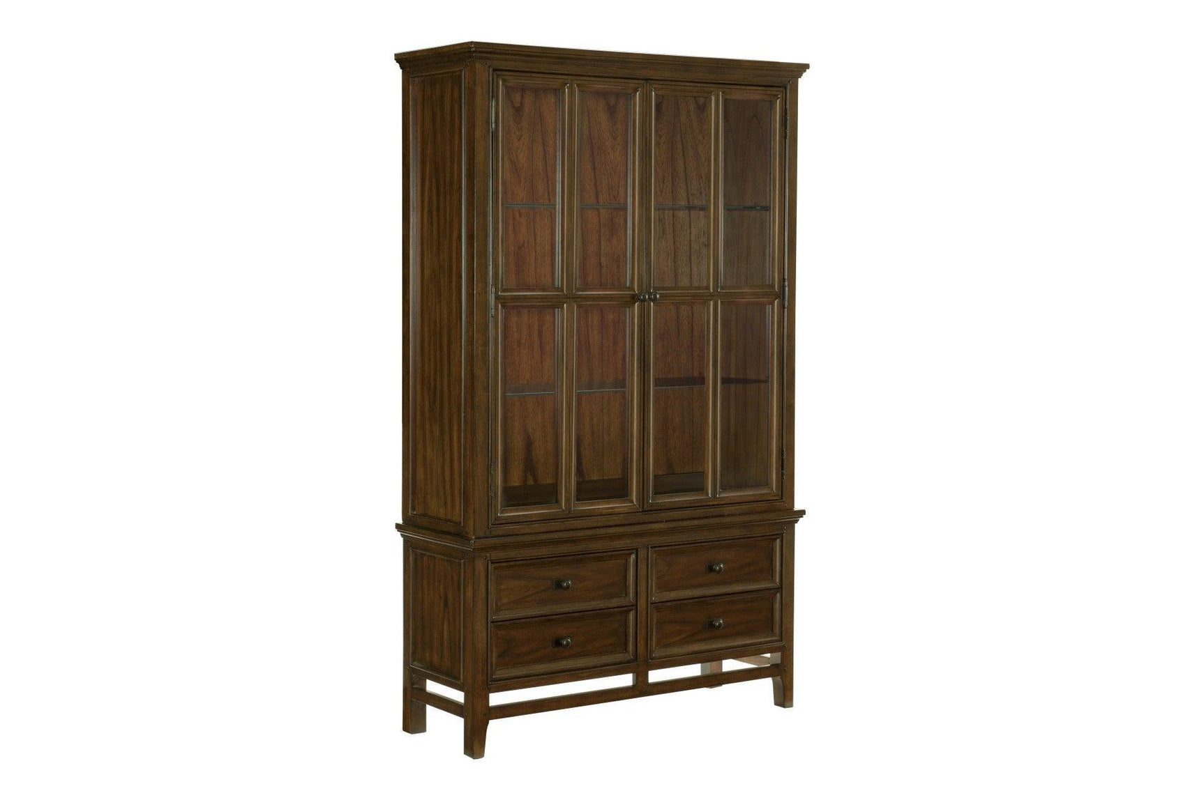 Frazier Park Brown Modern Subtle Lodge Solid Wood Faux Leather Seat Rectangular Dining Room Set - Ella Furniture