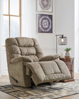 Bridgtrail Taupe Microfiber Recliner - Ella Furniture