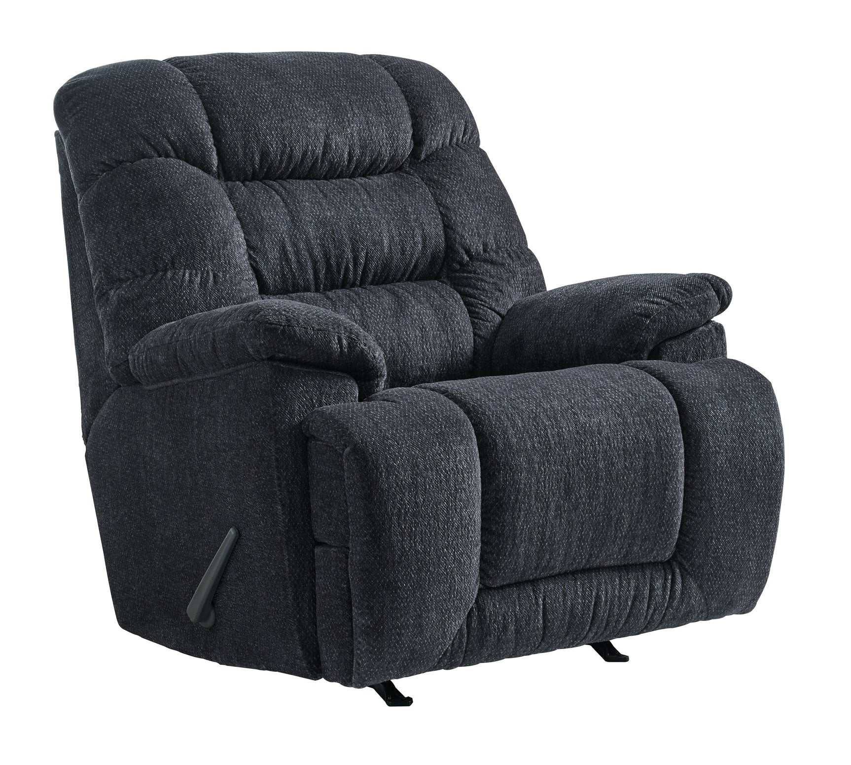 Bridgtrail Charcoal Chenille Recliner - Ella Furniture