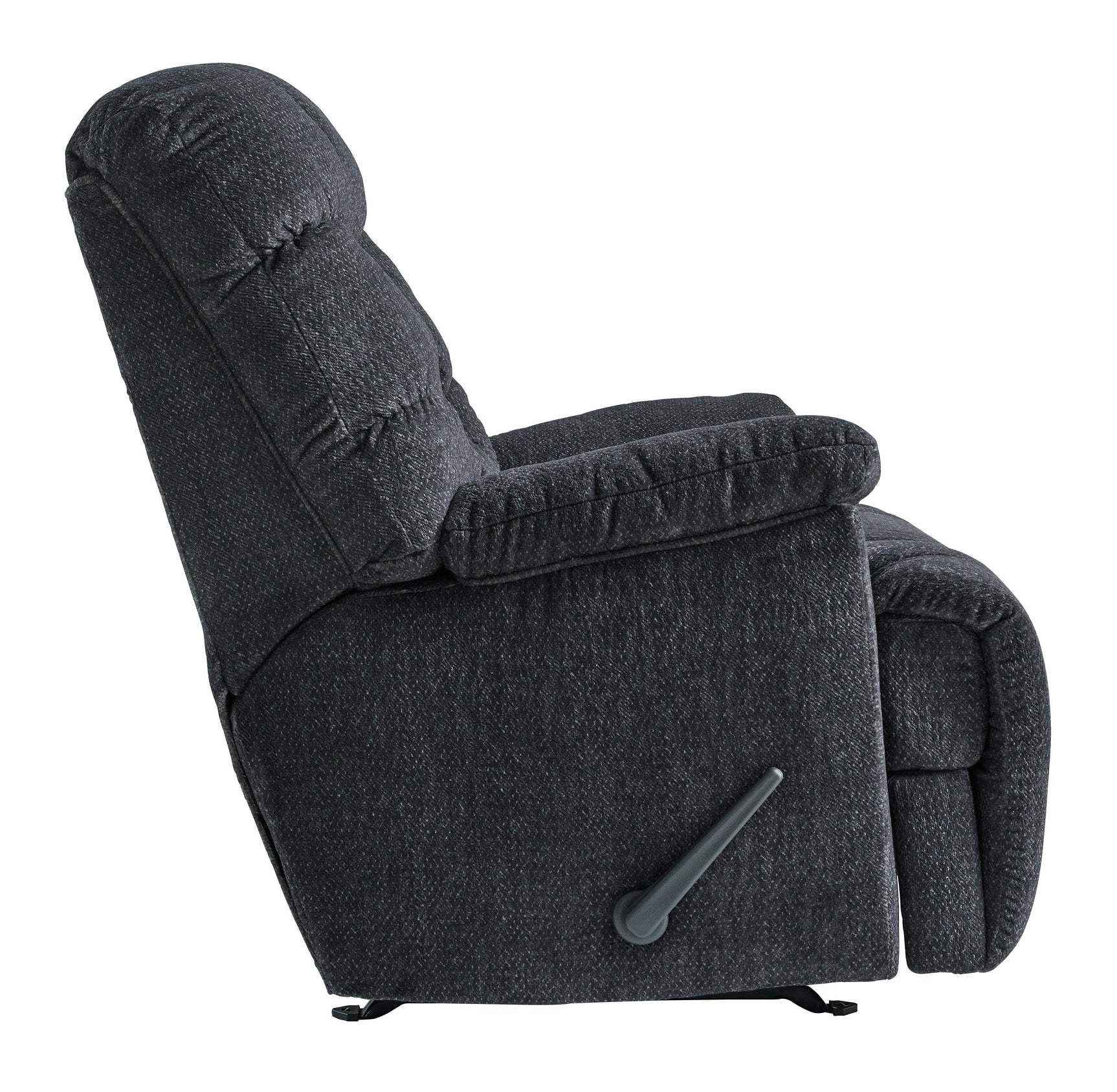 Bridgtrail Charcoal Chenille Recliner - Ella Furniture