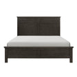 Blaire Farm Charcoal Gray Finish Okume Veneer, Wood And Engineered Wood Full Bed - Ella Furniture