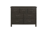 Blaire Farm Charcoal Gray Okume Veneer And Modern Solid Wood Panel Bedroom Set - Ella Furniture