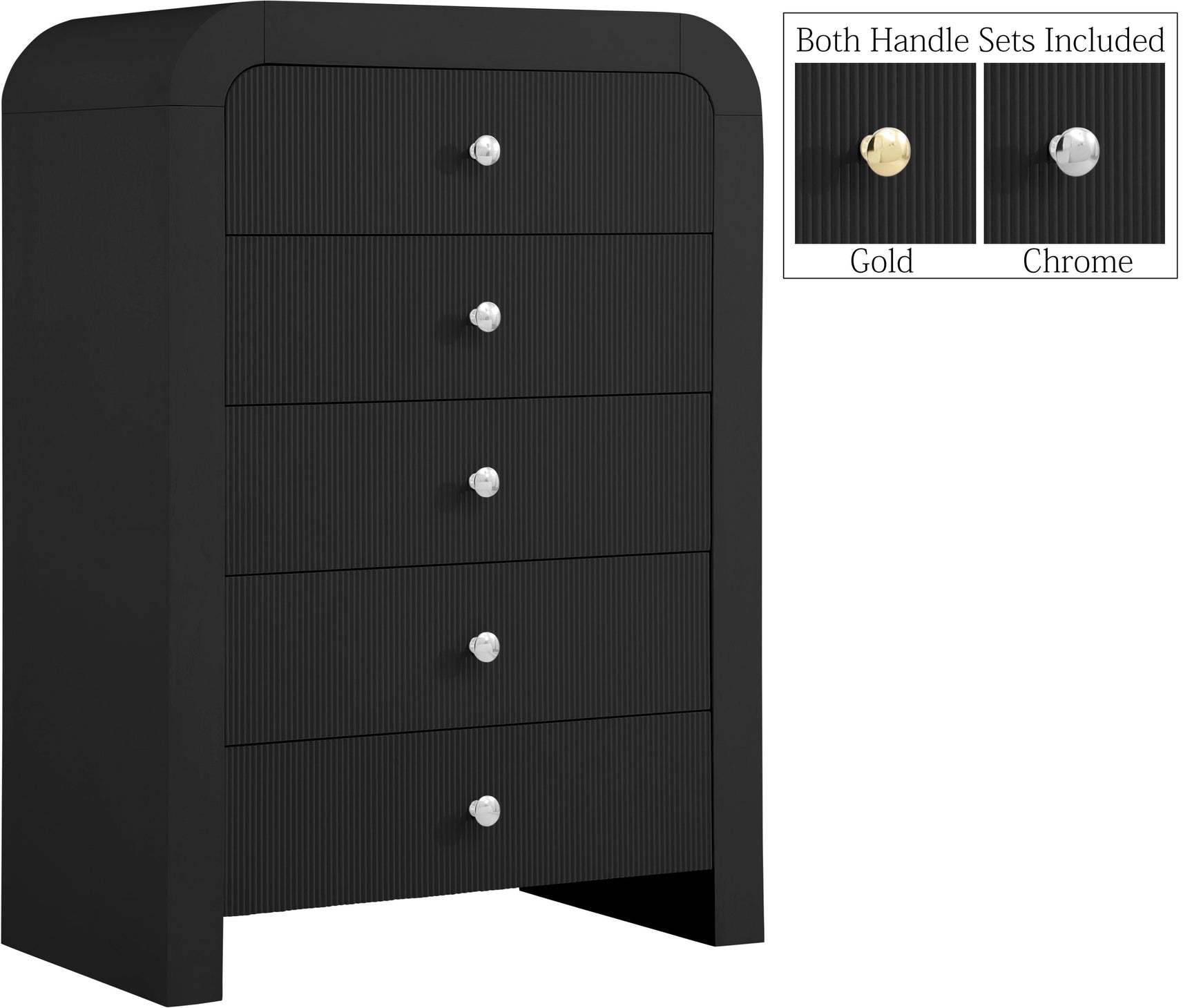Artisto Black Chest - Ella Furniture