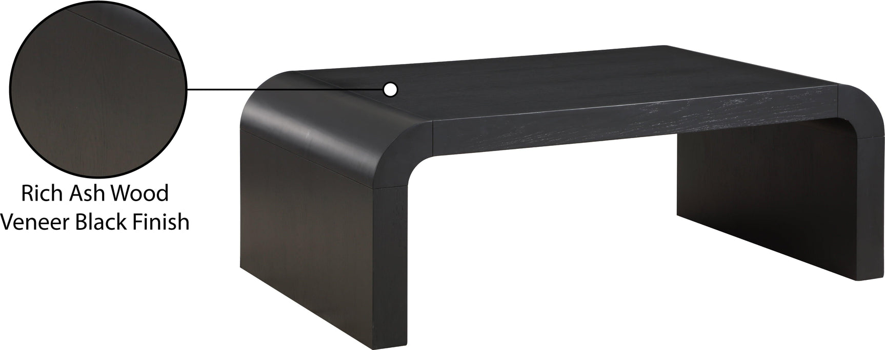 Artisto Black Coffee Table - Ella Furniture
