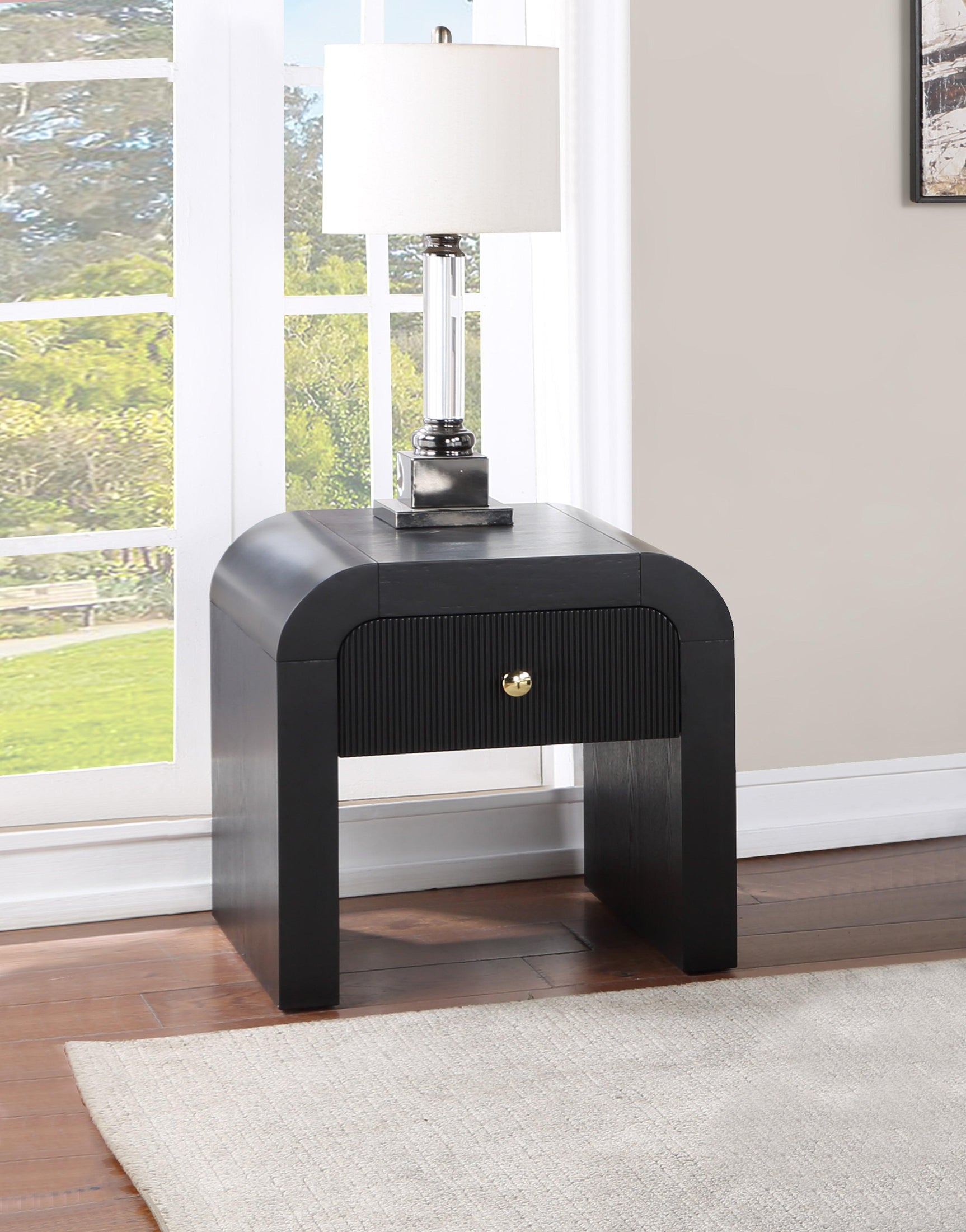 Artisto Black End Table - Ella Furniture