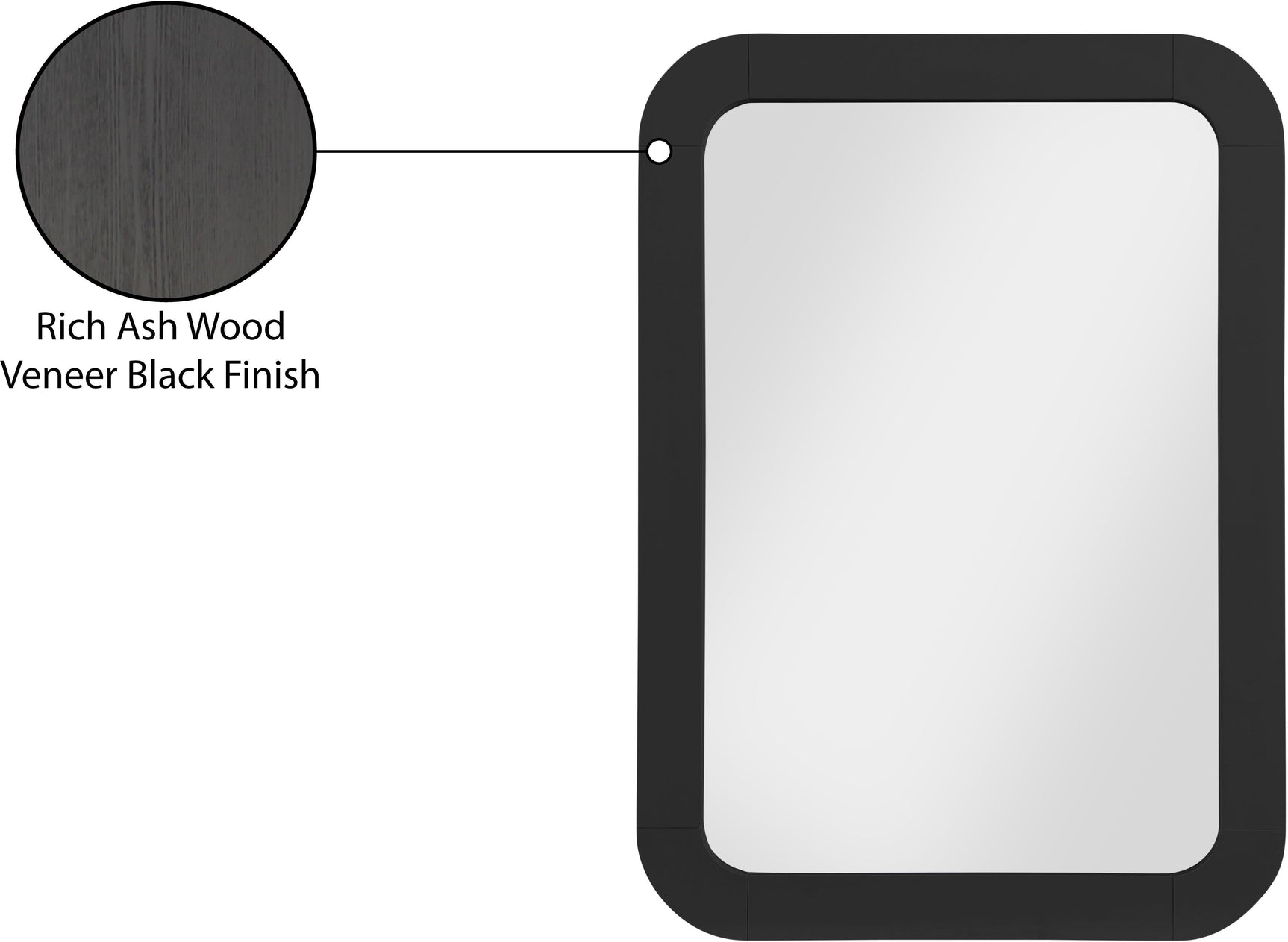 Artisto Black Mirror - Ella Furniture