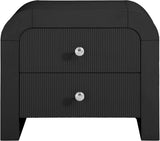 Artisto Black Nightstand - Ella Furniture
