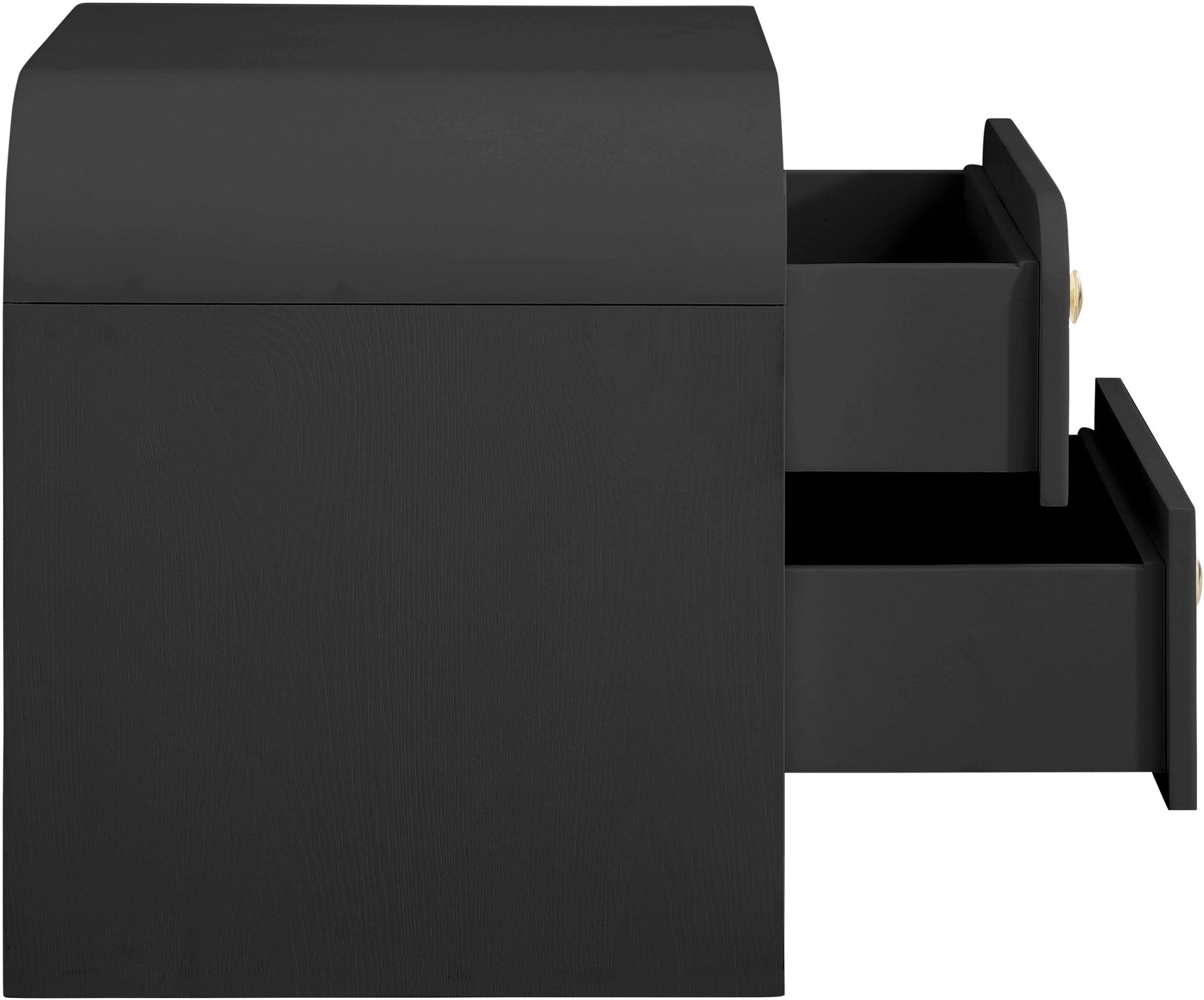 Artisto Black Nightstand - Ella Furniture