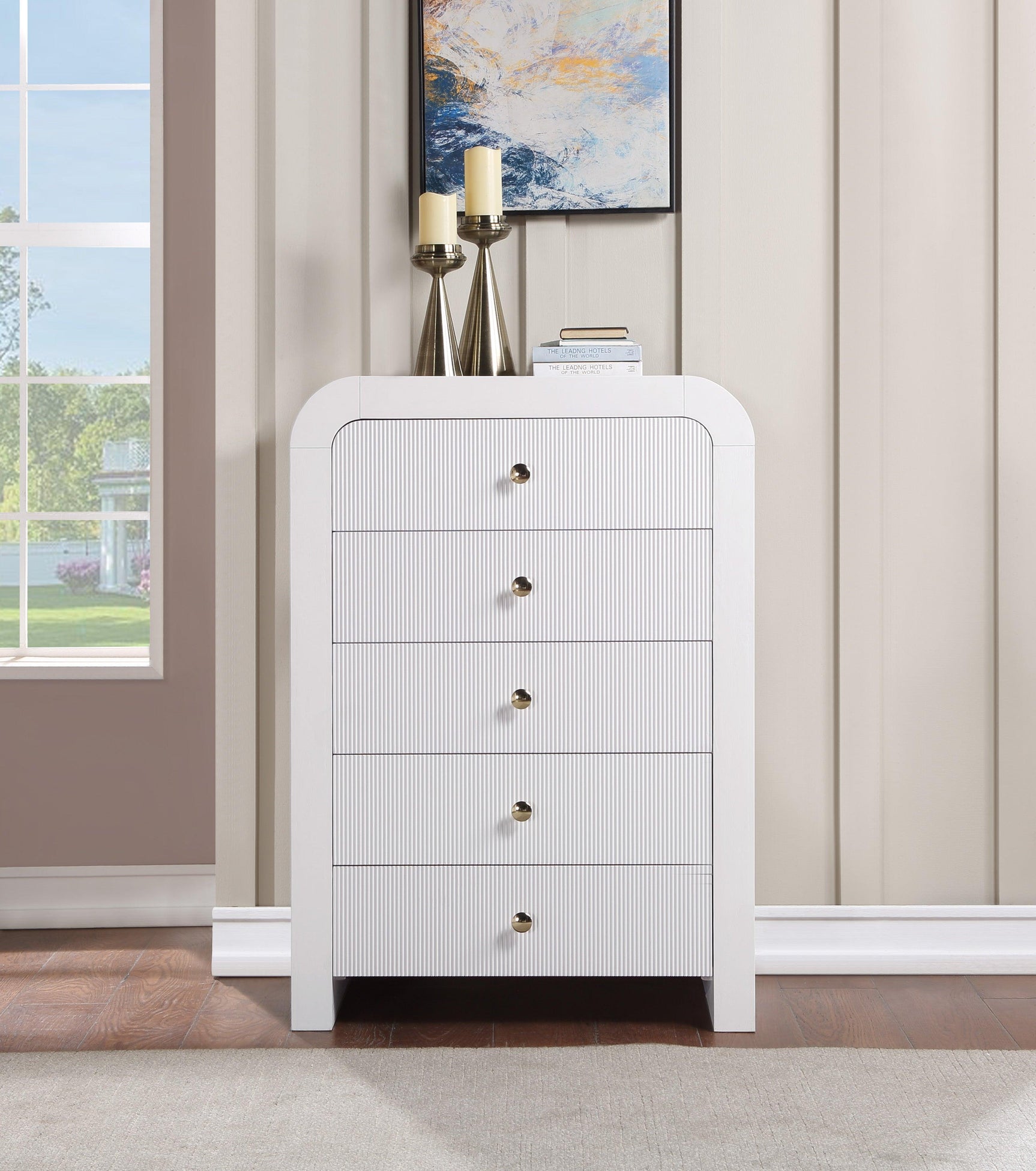 Artisto White Chest - Ella Furniture