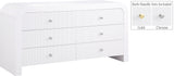 Artisto White Dresser - Ella Furniture