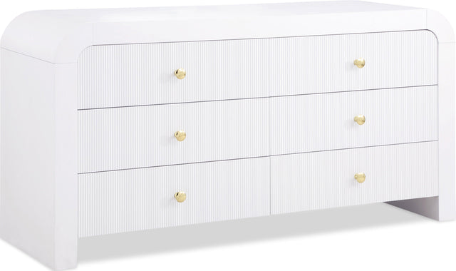 Artisto White Dresser - Ella Furniture