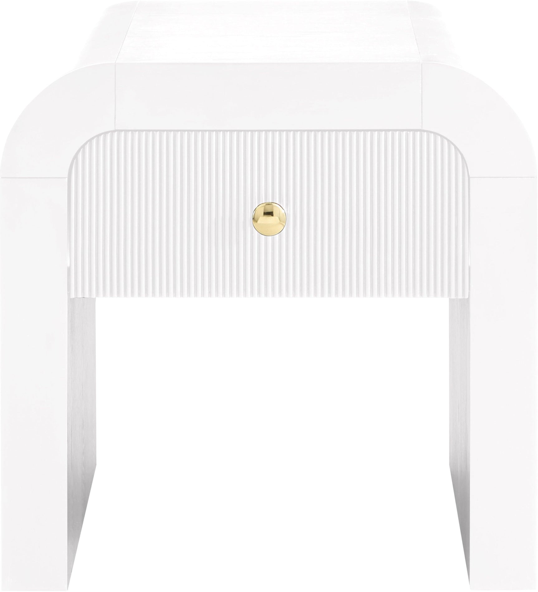 Artisto White End Table - Ella Furniture