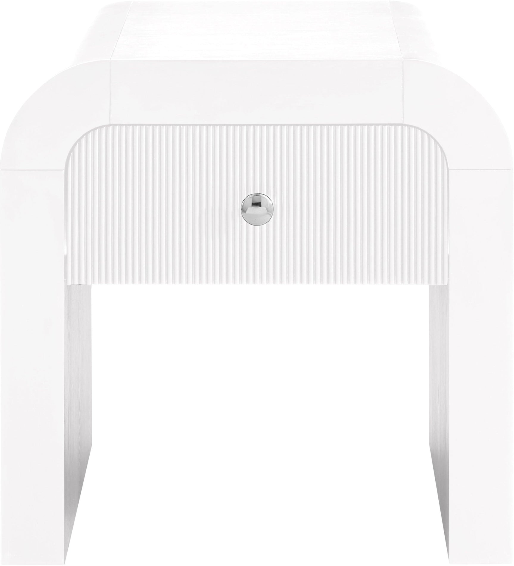 Artisto White End Table - Ella Furniture