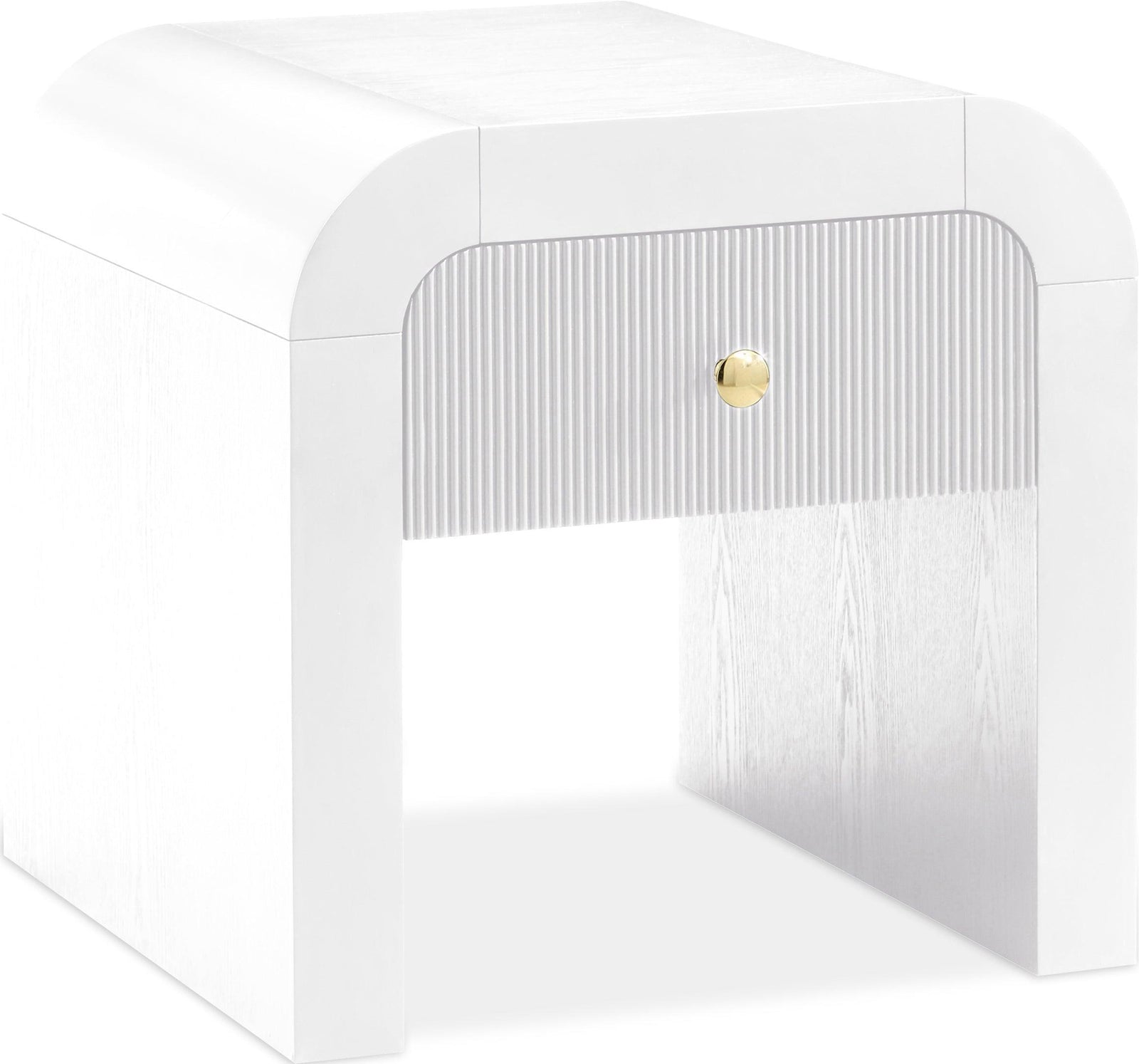 Artisto White End Table - Ella Furniture