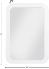 Artisto White Mirror - Ella Furniture