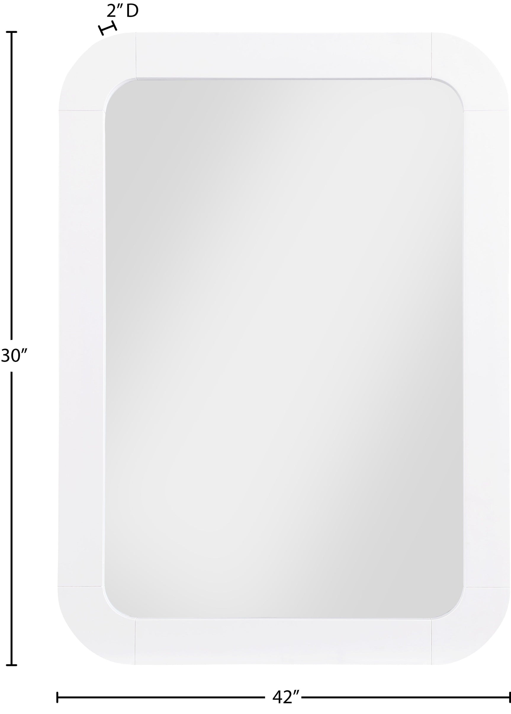 Artisto White Mirror - Ella Furniture