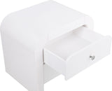 Artisto White Nightstand - Ella Furniture