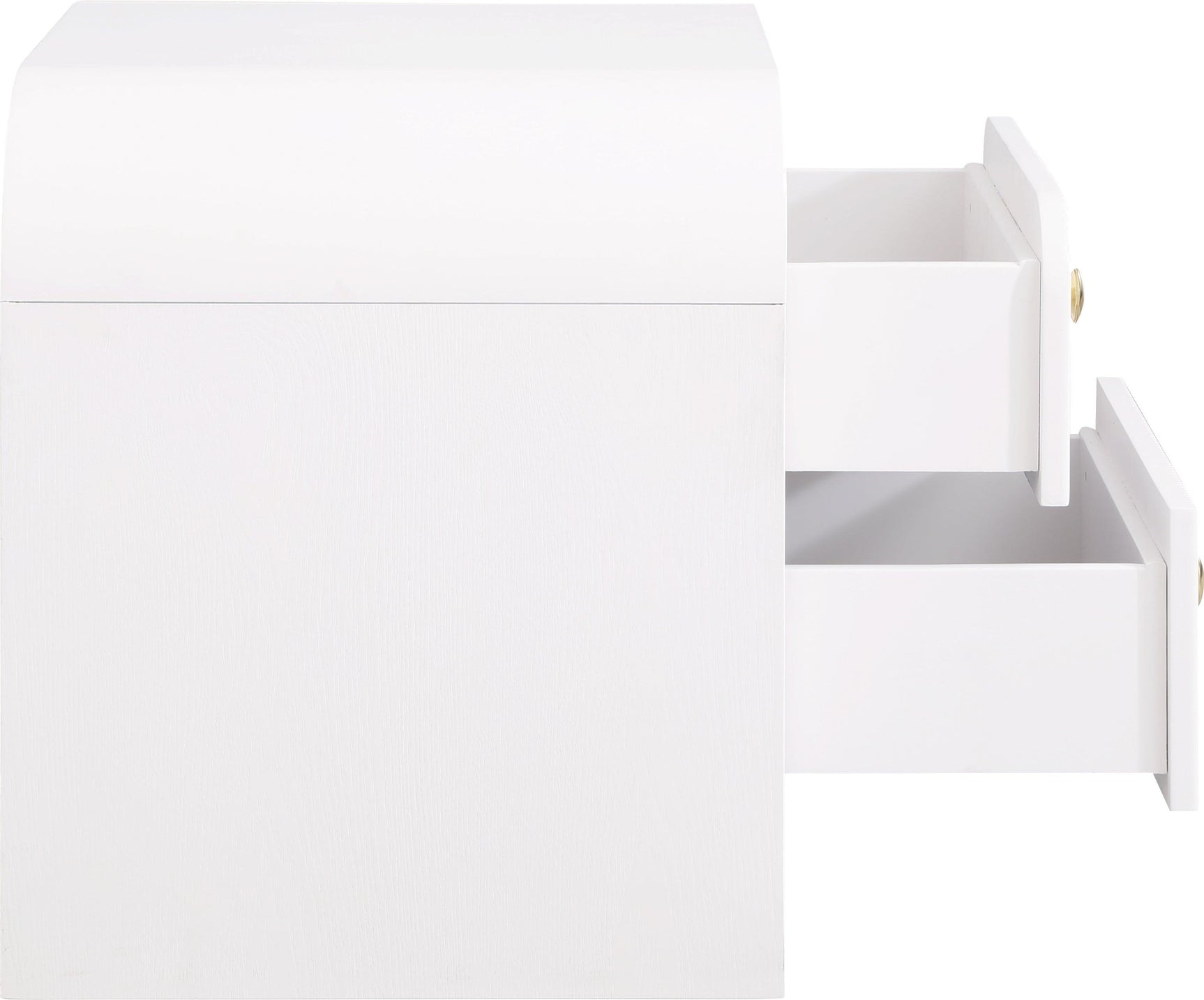 Artisto White Nightstand - Ella Furniture
