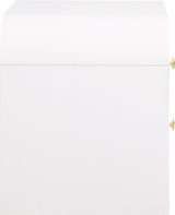 Artisto White Nightstand - Ella Furniture