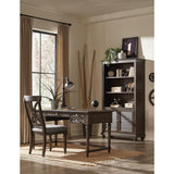 Cardano Driftwood CharcoalTraditional Acacia Veneer Wood And Engineered Wood Writing Desk - Ella Furniture