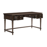 Cardano Driftwood CharcoalTraditional Acacia Veneer Wood And Engineered Wood Writing Desk - Ella Furniture