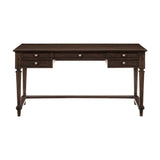 Cardano Driftwood Charcoal Transitional Acacia Veneer, Wood And Engineered Wood Writing Desk - Ella Furniture