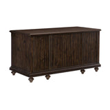 Cardano Driftwood Charcoal Traditional Acacia Veneer Wood And Engineered Wood Executive Desk - Ella Furniture