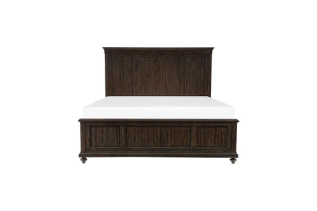 Cardano Driftwood Charcoal Modern Contemporary Acacia Solid Wood Panel Bedroom Set - Ella Furniture