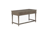 Cardano Light Modern Traditional Transitional Brown Acacia Solids And Veneers Writing Desk - Ella Furniture