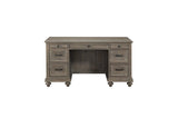 Cardano Light Brown Modern Traditional Transitional Acacia Solids And Veneers Executive Desk - Ella Furniture