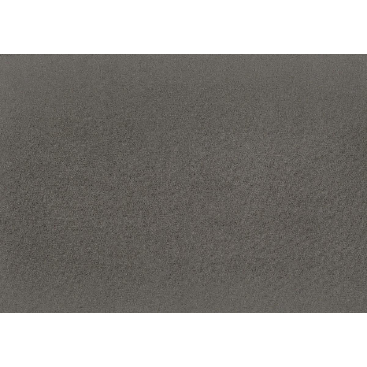 Rachelle Gray Velvet Knotty Pecan Engineered Wood Fabric Upholstery Tufted Queen Sleigh Bed - Ella Furniture