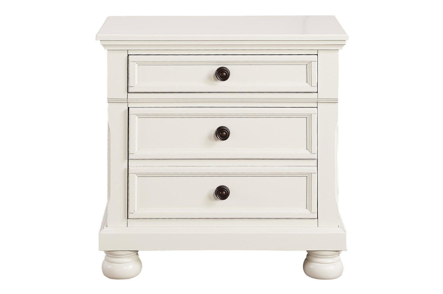 Laurelin White Modern Contemporary Transitional Solid Wood Sleigh Storage Bedroom Set - Ella Furniture