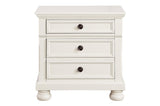 Laurelin White Modern Contemporary Transitional Solid Wood Sleigh Storage Bedroom Set - Ella Furniture