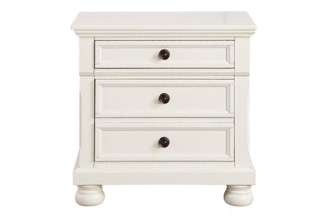 Laurelin White Modern Contemporary Transitional Solid Wood Sleigh Storage Bedroom Set - Ella Furniture