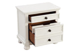 Laurelin White Modern Contemporary Transitional Solid Wood Sleigh Storage Bedroom Set - Ella Furniture