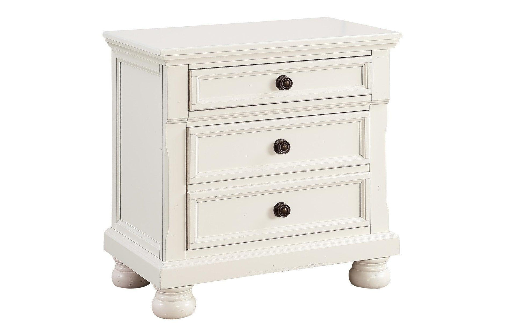 Laurelin White Modern Contemporary Transitional Solid Wood Sleigh Storage Bedroom Set - Ella Furniture