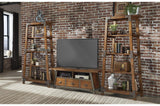 Holverson Gunmetal Modern Contemporary Industrial Solid Wood And Metal Storage Tv Stand - Ella Furniture