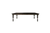 Begonia Grayish Brown Finish Solid Wood Fabric Upholstery Seat Rectangular Dining Room Set - Ella Furniture