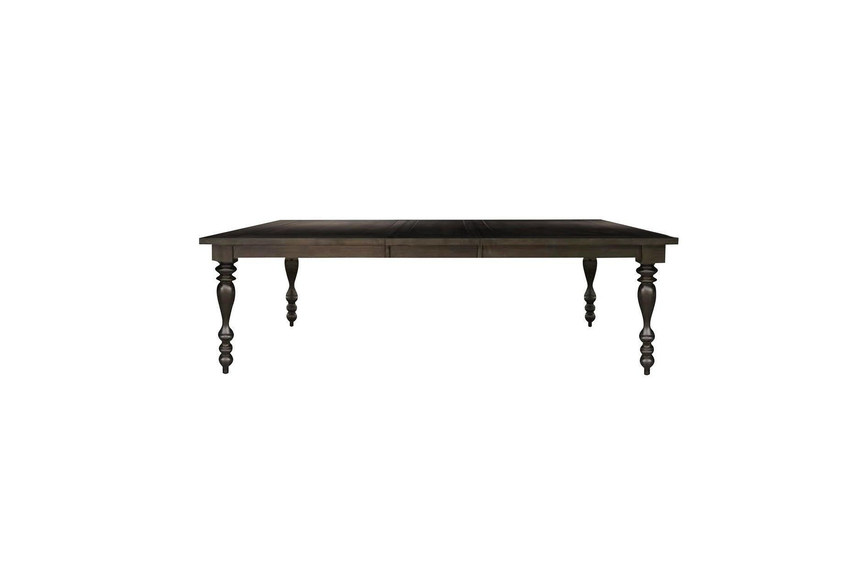 Begonia Grayish Brown Finish Solid Wood Fabric Upholstery Seat Rectangular Dining Room Set - Ella Furniture