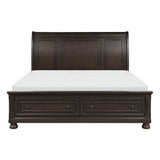 Begonia Grayish Brown Mindy And Birch Veneer Wood And Engineered Wood King Platform Bed - Ella Furniture