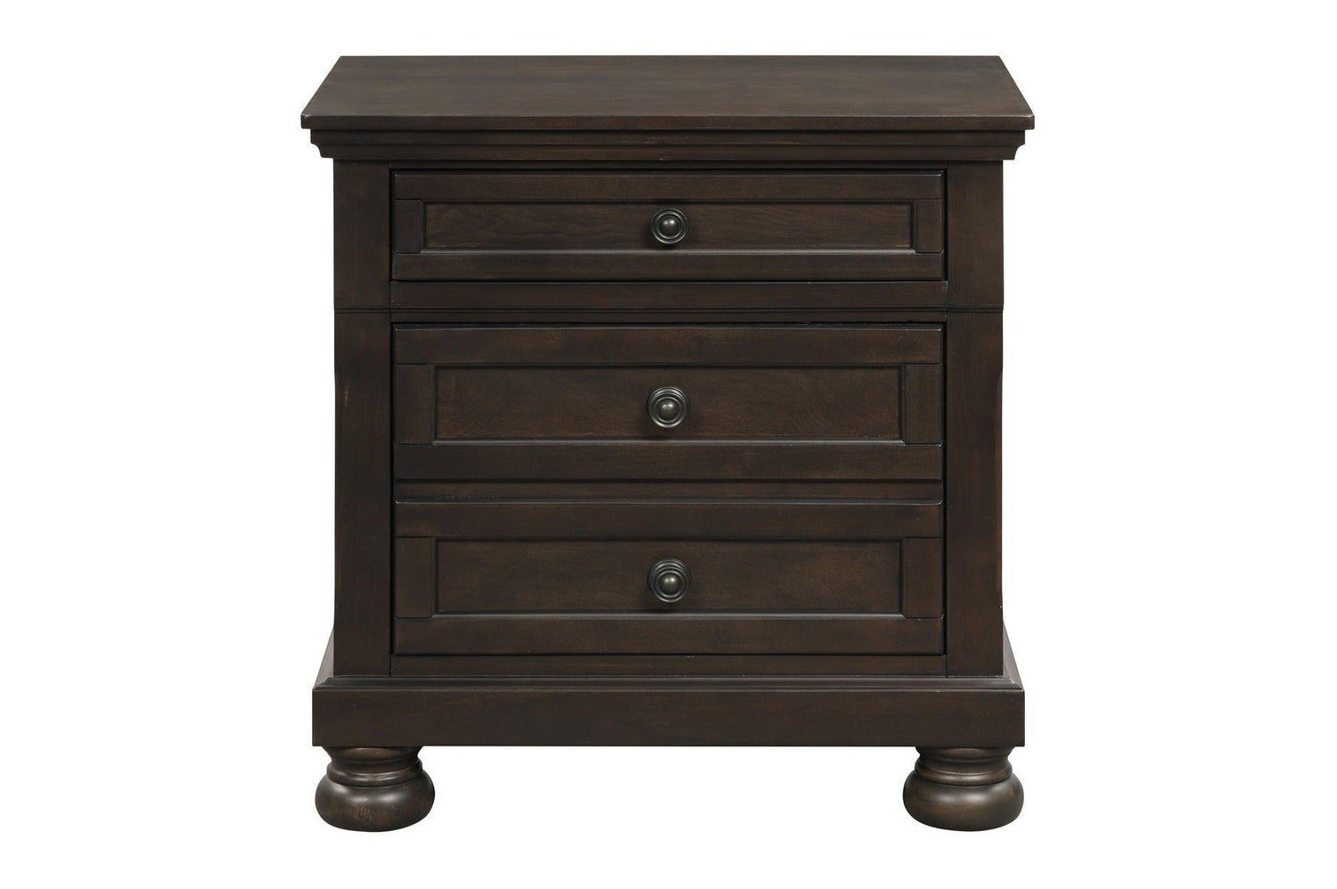 Begonia Graynish Brown Modern Contemporary Transitional Solid Wood Storage Sleigh Bedroom Set - Ella Furniture